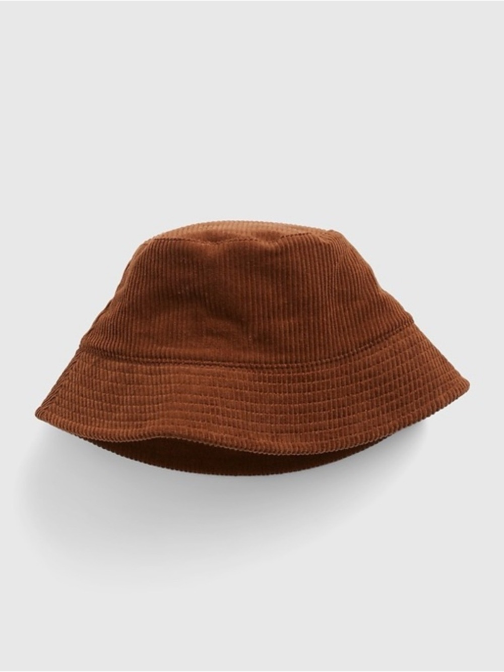 GAP Corduroy Bucket Hat in Rust Brown